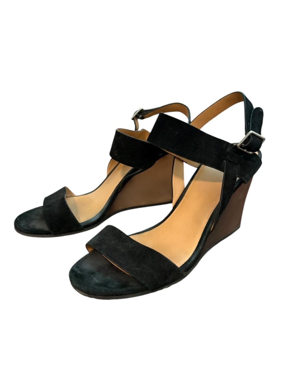 Marc by Marc Jacob’s Suede Black Open Toe Wedge